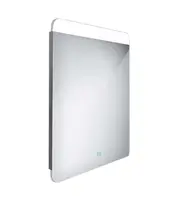 Nimco Zrcadla - Zrcadlo s LED osvětlením, 50x70 cm, dotykový senzor, hliník ZP 23001V