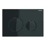 Geberit Sigma21 - Ovládací tlačítko splachování, černá/černý chrom 115.651.SJ.1