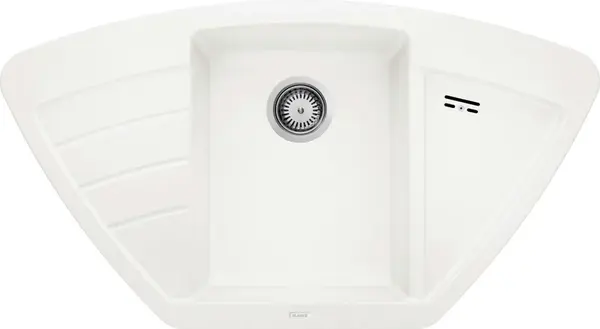 Blanco Zia 9 - Silgranitový drez, 93x51 cm, s ovládaním odtoku, biela 514750