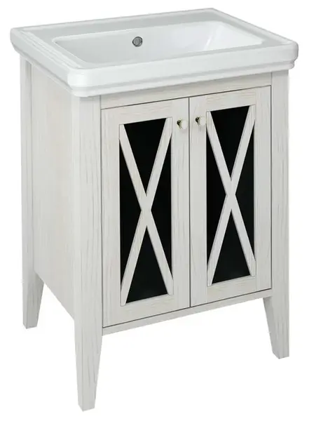 Sapho Cross - Umývadlová skrinka, 55x81x43 cm, 2 dvierka, starobiela CR260