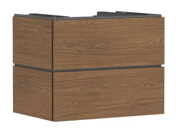 Hansgrohe Xilesa E - Umývadlová skrinka, 62x78x55 cm, 2 zásuvky, kašmírový dub 54300550