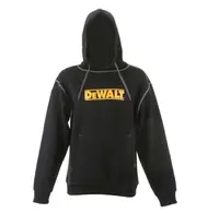 DeWALT - Pánska mikina s kapucňou, veľkosť XXL, čierna 48911/XXL
