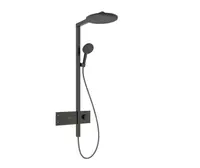 Hansgrohe Raindance Alive S - Sprchový set s termostatom, priemer 30 cm, 3 prúdy, EcoSmart, kefovaný čierny chróm 24583340