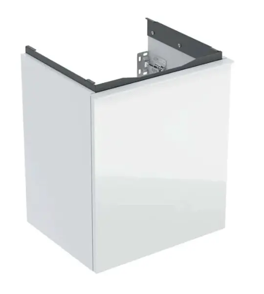 Geberit Acanto - Umývadlová skrinka, 45x42x38 cm, 1 zásuvka, sklo/biela 503.002.01.2