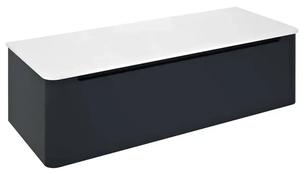 Sapho Kerala - Umývadlová skrinka 120x48x35 cm, 1 zásuvka, antracit KR120-3434