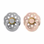 BIBS Boheme cumlíky z prírodného kaučuku 2ks - veľkosť 1 - Cloud / Blush