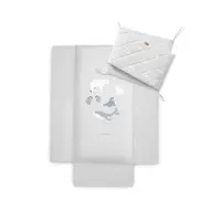 bonjourbébé 2-dielna bavlnená súprava do postieľky Polaris Grey 0m+