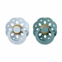 BIBS Boheme cumlíky z prírodného kaučuku 2ks - veľkosť 2 - Baby Blue / Island Sea