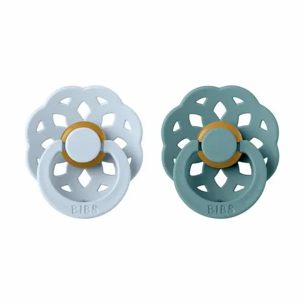 BIBS Boheme cumlíky z prírodného kaučuku 2ks - veľkosť 2 - Baby Blue / Island Sea