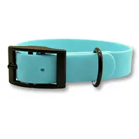 PafDog Voděodolný gumový obojek pro psy PASTELOVĚ MODRÝ - šířka 2cm PAF-563