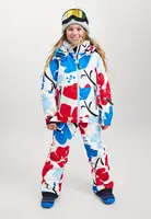 Dívčí zimní lyžařská bunda reima posio bílá/červená/modrá 134