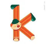 Janod Dřevěné písmenko K lepicí 9 cm