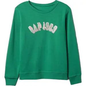 GAP V-SP25 LOGO Dámska mikina, zelená, veľkosť