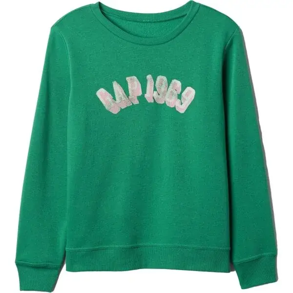 GAP V-SP25 LOGO Dámska mikina, zelená, veľkosť