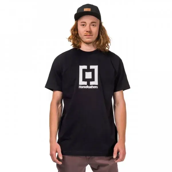 Horsefeathers BASE T-SHIRT Pánske tričko, čierna, veľkosť