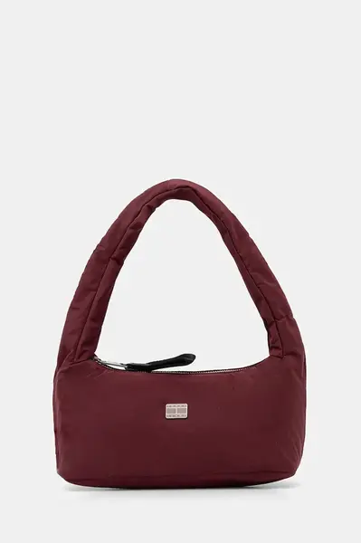 Kabelka Tommy Jeans vínová barva, AW0AW17886