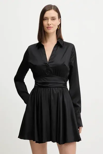 Šaty Guess CONCETTA černá barva, mini, W5YK00 WF1T2