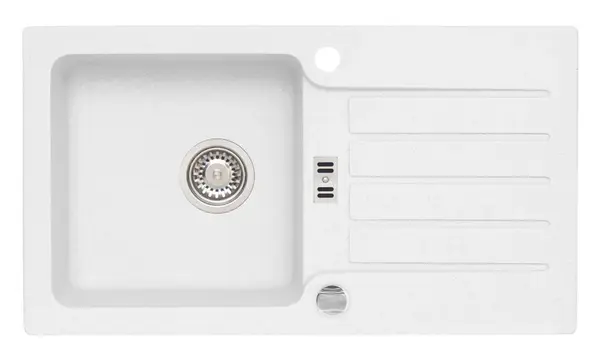 Alveus Niagara - Granitový drez, 78x43 cm, s ovládaním odtoku, arctic 1100886