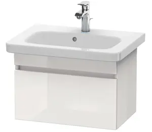 Duravit DuraStyle - Umývadlová skrinka 40x58x37 cm, 1 zásuvka, lesklá biela DS637902222