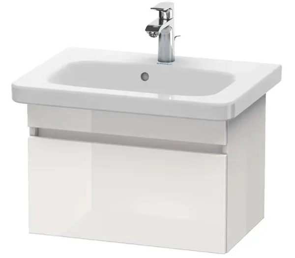 Duravit DuraStyle - Umývadlová skrinka 40x58x37 cm, 1 zásuvka, lesklá biela DS637902222