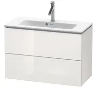 Duravit L-Cube - Umývadlová skrinka Compact, 55x82x39 cm, 2 zásuvky, lesklá biela LC625702222