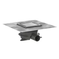 Hansgrohe RainDrain Spot Plus - Podlahová vpust, 15x15 cm, kartáčovaná nerezová ocel 56225800