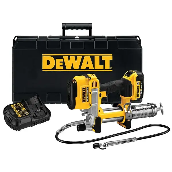 DeWALT Náradie - 18V AKU mazací lis, 1x aku 4,0 Ah Li-ion, nabíjačka DCGG571M1