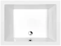 Polysan Deep - Hlboká sprchová vanička, 100x75x26 cm, biela 72879