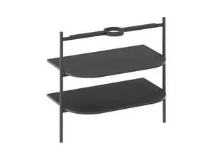 Ravak Yard - Konštrukcia s policami pod umývadlo, matná čierna D80000D006