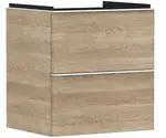 Hansgrohe Xelu Q - Umývadlová skrinka, 63x58x50 cm, 2 zásuvky, prírodný dub/matná biela 54025700
