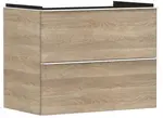 Hansgrohe Xelu Q - Umývadlová skrinka, 63x78x50 cm, 2 zásuvky, prírodný dub/matná biela 54029700