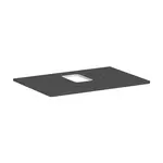 Hansgrohe Xelu Q - Doska pod umývadlo 78x55 cm, výrez uprostred, matná sivá 54120910