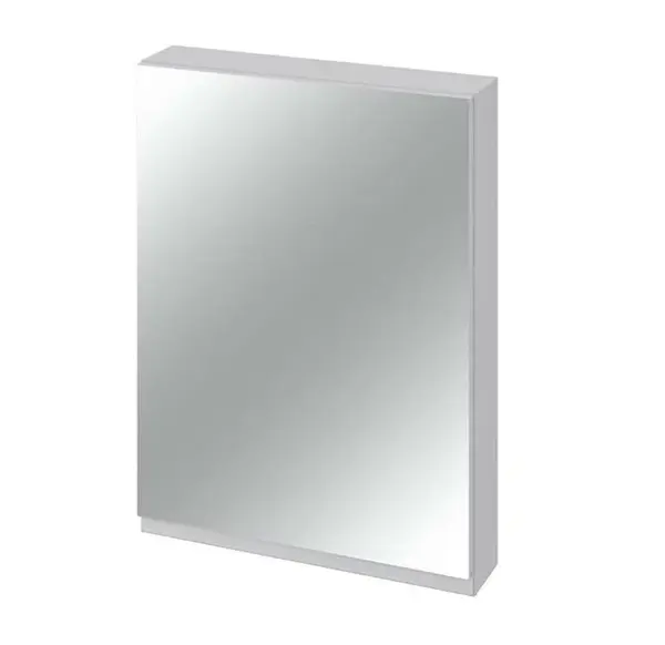 Cersanit Moduo - Zrcadlová skříňka, 80x60x14 cm, 1 dvířka, panty L/P, šedá S929-017