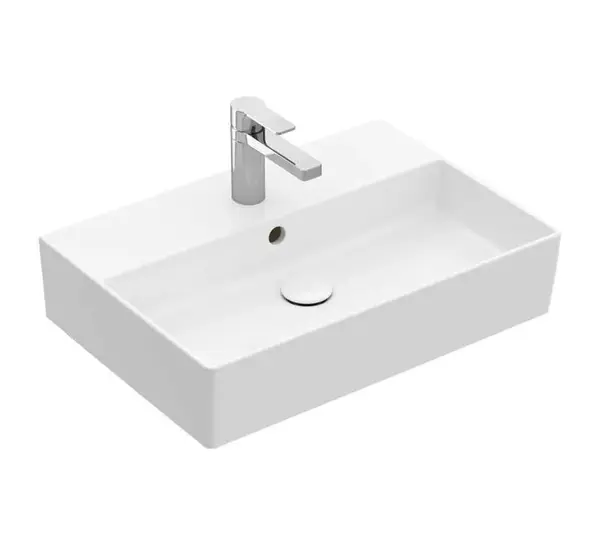 Villeroy & Boch Memento 2.0 - Umývadlo 60x42 cm, s prepadom, otvor na batériu, alpská biela 4A226001