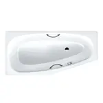 Kaldewei Advantage - Asymetrická vaňa Mini Star pravá 835, 157x70/48 cm, s otvormi na držadlá, antislip, biela 224530000001