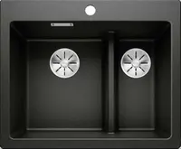 Blanco Pleon 6 Split - Silgranitový drez, 62x51 cm, čierna 525955