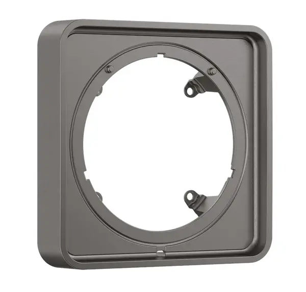 Axor ShowerSelect ID - Predĺženie 17x17 cm, kefovaný čierny chróm 13643340