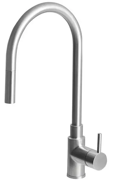 Sapho Duna - Stojánková dřezová baterie s výsuvnou sprškou, nerez DU015