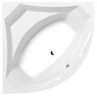 Polysan Vane - Rohová vaňa ROSANA, 150x150x49 cm, biela 63119