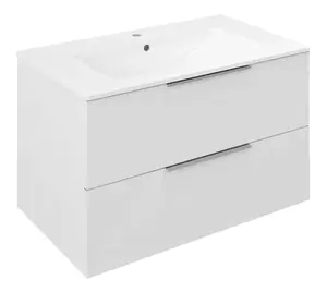 Sapho Cirasa - Umývadlová skrinka, 80x52x46 cm, 2 zásuvky, biela CR801-3030
