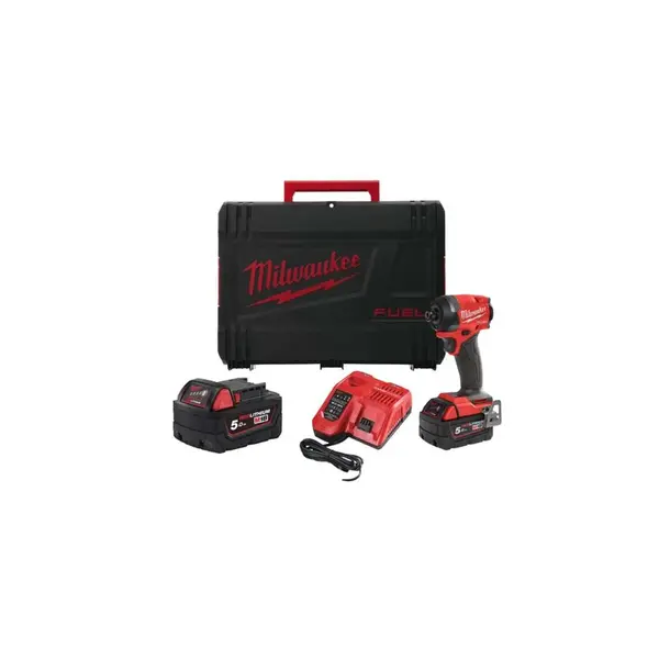 Milwaukee - 18V AKU rázový utahovák M18 FID3-502X, 2x aku 5,0 Ah Li-Ion, nabíječka 4933479865