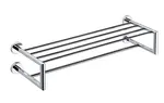 Sapho X-Round - Dvojitá polička na ručníky, délka 66 cm, chrom XR416