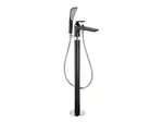 Kludi Balance - Vanová baterie na podlahu, černá mat/chrom 525908775