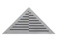 Alcadrain Rošty - Rošt pro rohový podlahový žlab, nerez mat TIME