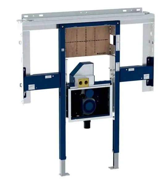 Geberit Duofix - Predstenová inštalácia na umývadlo Geberit ONE 105 cm, na nástennú armatúru, podomietkový sifón a prvok Clou, na výšku miestnosti 111