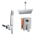 Mereo Dita - Sprchový set s batériou pod omietku, 30x20 cm, 1 prúd, chróm CB650SD2