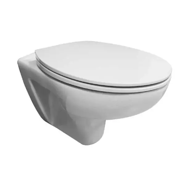 Mereo Keramika - Závesné WC s doskou SoftClose, biela VSD72