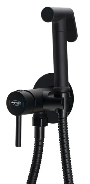 Aqualine Bidet - BIdetová batéria pod omietku, so spŕškou, matná čierna SK302B