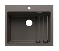 Blanco Etagon 6 - Silgranitový drez, 60x51 cm, s príslušenstvom, sivá vulkán 527747