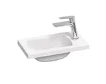 Ravak Classic II - Umývadielko 40x22 cm, bez prepadu, otvor na batériu, biela XJX01140004